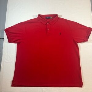 Polo Ralph Lauren Red Pony Logo Cotton Polo Shirt Men’s Big & Tall 3XB